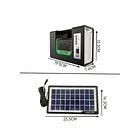 Kit Emergencia Camping Solar 3 Ampolletas Linterna+radio Mp3   9138  2