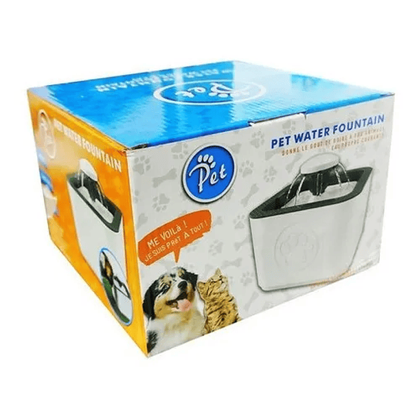 Bebedero para mascotas Dog Cat Dispensador Electrico con capacidad de 2L color gris SKU: CN 6