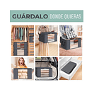 3 Unidades Organizador De Bolsas Almacenamiento De Ropa Gris  TN  2