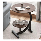 Mesa De Centro doble Auxiliar Living En Forma Media Luna SKU: TN 2