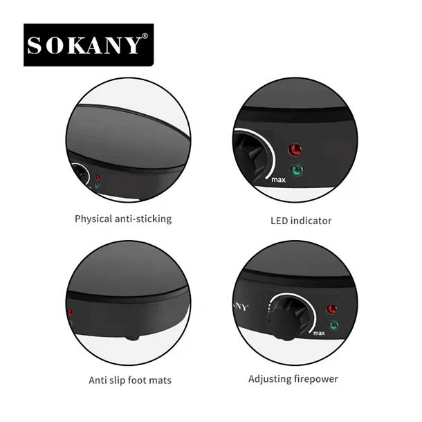 Panquequera Plancha Multifuncional Antiadherente Sokany.842 SKU: SK 2