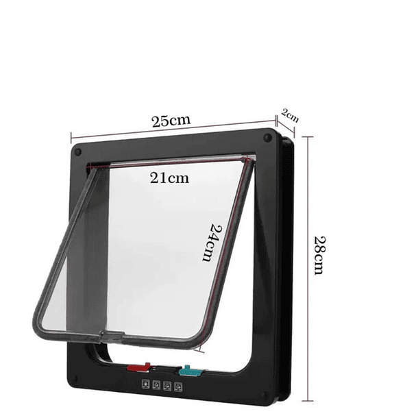 Puerta De Entrada Y Salida De Mascotas De Abs Para Perro Xxl : CH  6