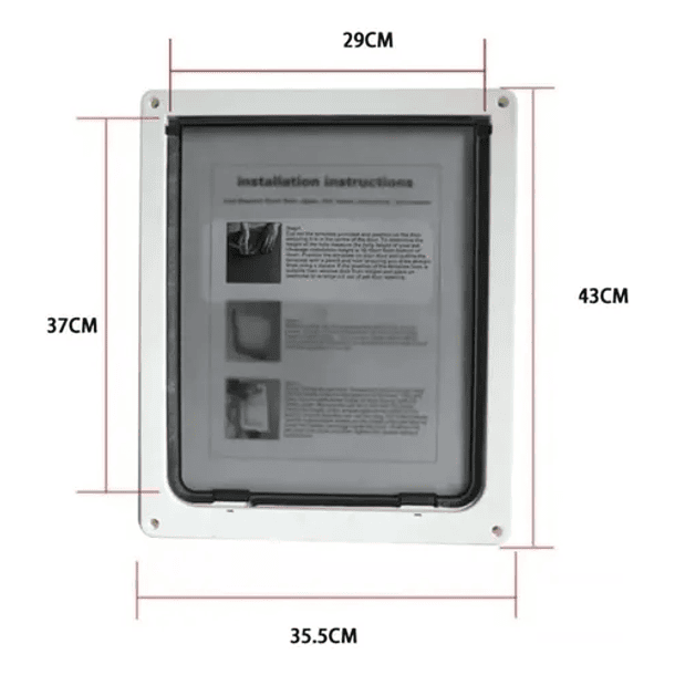 Puerta De Entrada Y Salida De Mascotas De Abs Para Perro Xxl : CH  7