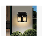 Lámpara Doble Pared Solar Foco Sensor Movimiento SKU CN  3