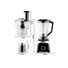 Juguera Licuadora Raf R.2858 Vidrio 1.5l 1200w 4 En 1 SKU MD  2
