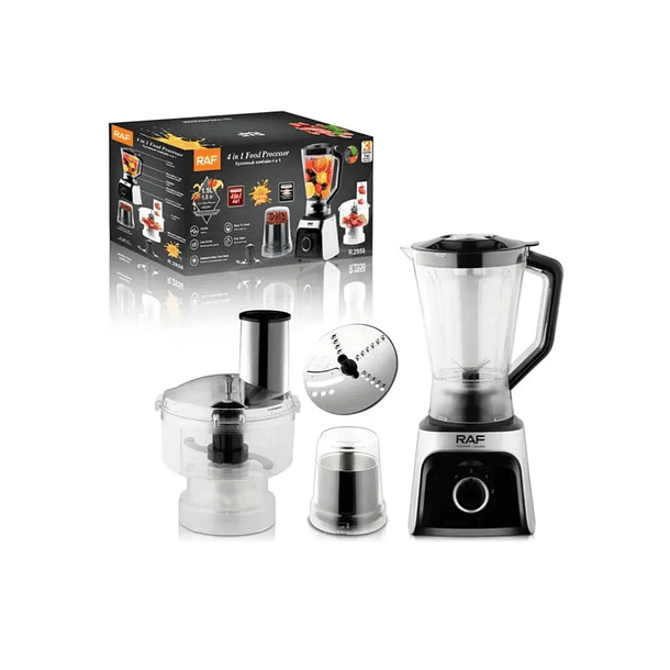 Juguera Licuadora Raf R.2858 Vidrio 1.5l 1200w 4 En 1 SKU MD  1