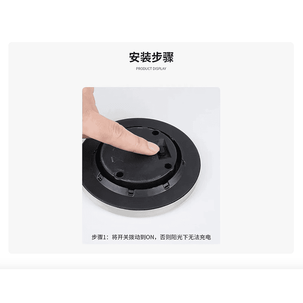 Pack 4 Foco Led Solar Exterior Estaca Jardin 8 Led SKU CN  5