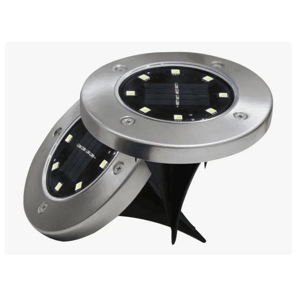 Pack 4 Foco Led Solar Exterior Estaca Jardin 8 Led SKU CN  6