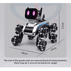 Perro Robot Mecánico Interactivo con Control Remoto y Ruedas LED  SK  4