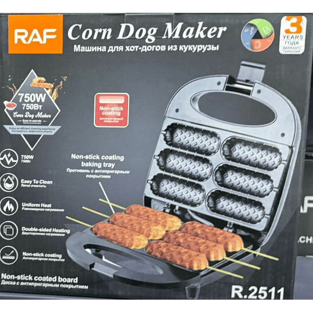 Máquina Fabricante De Perros De Maiz Raf R2511 De 750w  SKU MD 2