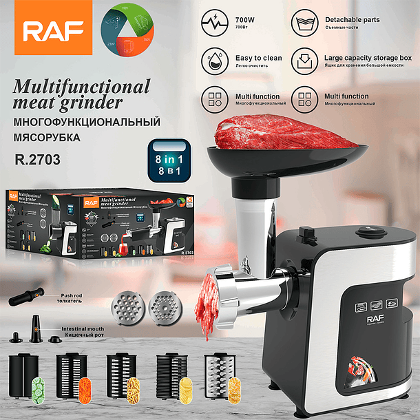 Picadora De Carne Multifuncional Electrica R.2703  SKU MD 2