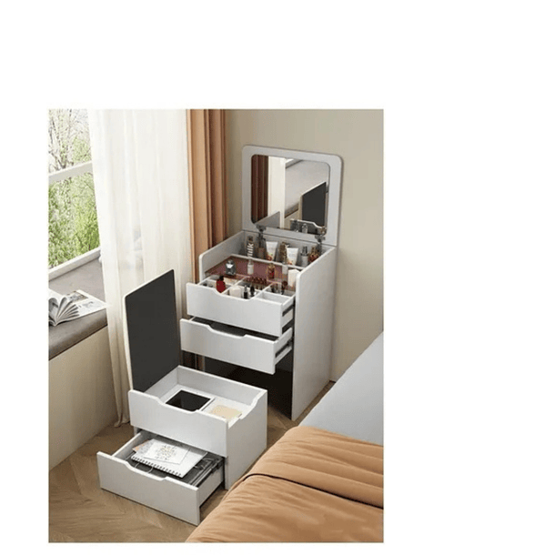 Tocador De Lujo Con Espejo Y Luz Incorporada Y Taburete    4