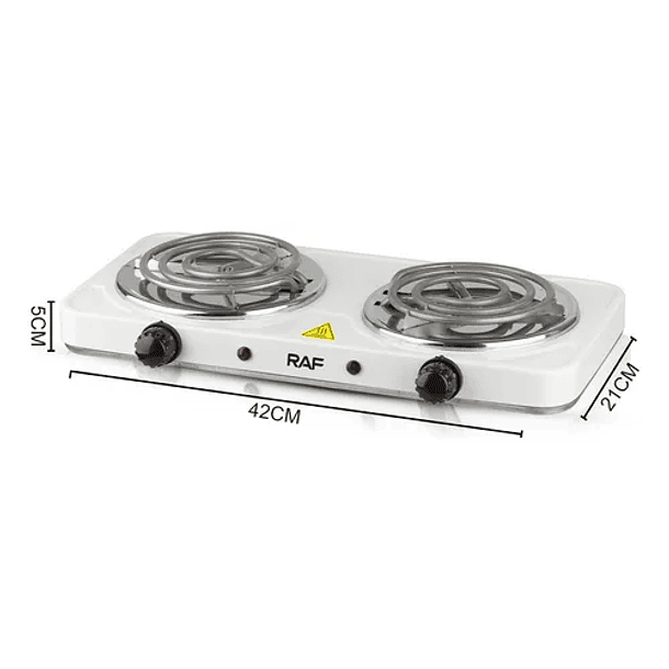 Cocinilla Eléctrica Encimera Portátil 2 Platos Raf R-8020b SKU: MD 2