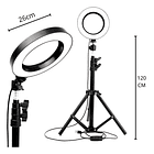 Iluminador portátil Ring Light de 10 pulgadas, 26 cm y trípode de 2 m SKU: NL  2