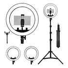Iluminador portátil Ring Light de 10 pulgadas, 26 cm y trípode de 2 m SKU: NL  3