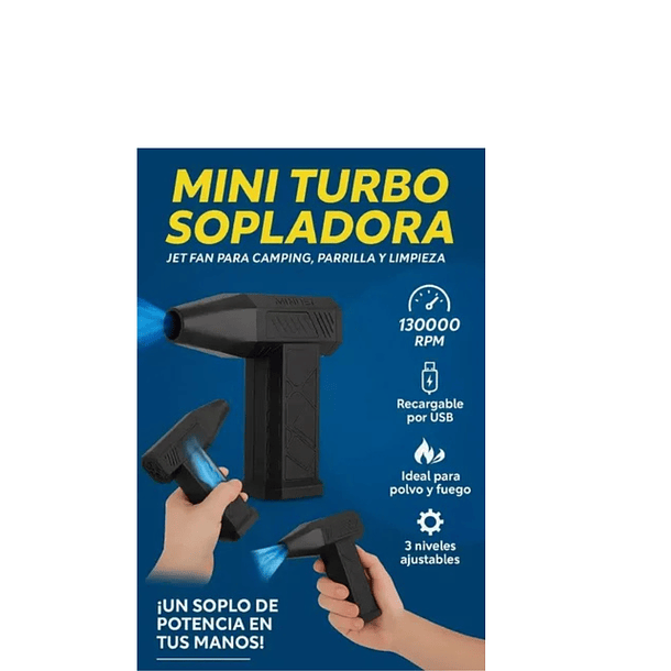 Mohits sopladora Turbo De 130000 Rpm Mini Jet Recargable Usb  TN  2