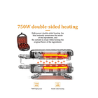 Máquinas De Donas Familiar Mini Desayunar 6 En 1 Color Negro 2