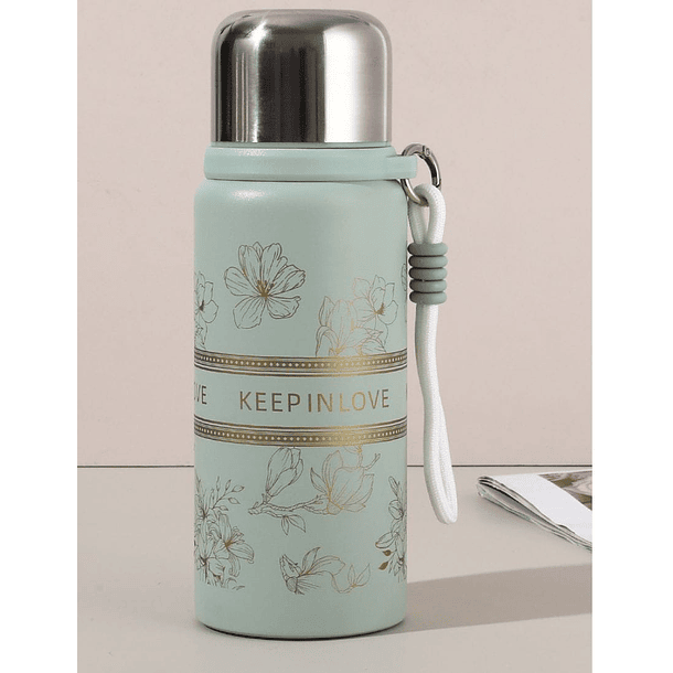 Termo clásico y elegante con tapa acero inoxidable 600ml SKU: MD 2
