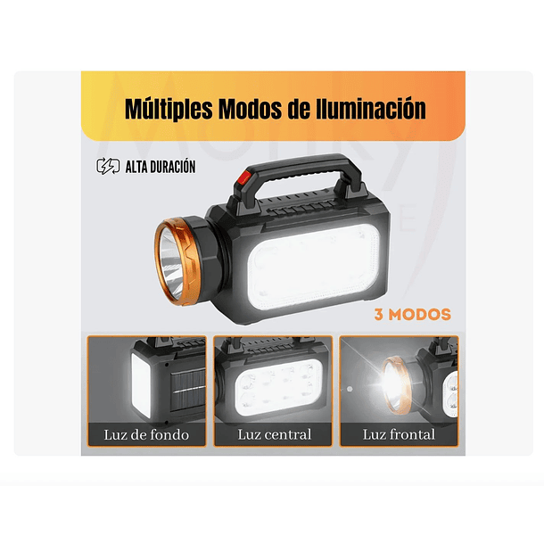 Lampara Solar Linterna Recargable Emergencia Camping Potente SK  2