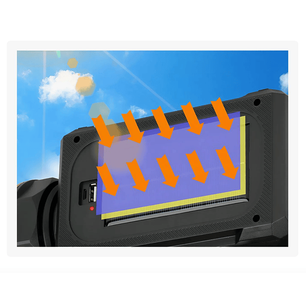 Lampara Solar Linterna Recargable Emergencia Camping Potente SK  3