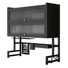 Escurridor Platos Fregadero Gabinete Multifuncion Negro 85xm  CN  2