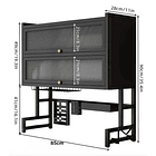 Escurridor Platos Fregadero Gabinete Multifuncion Negro 85xm  CN  3