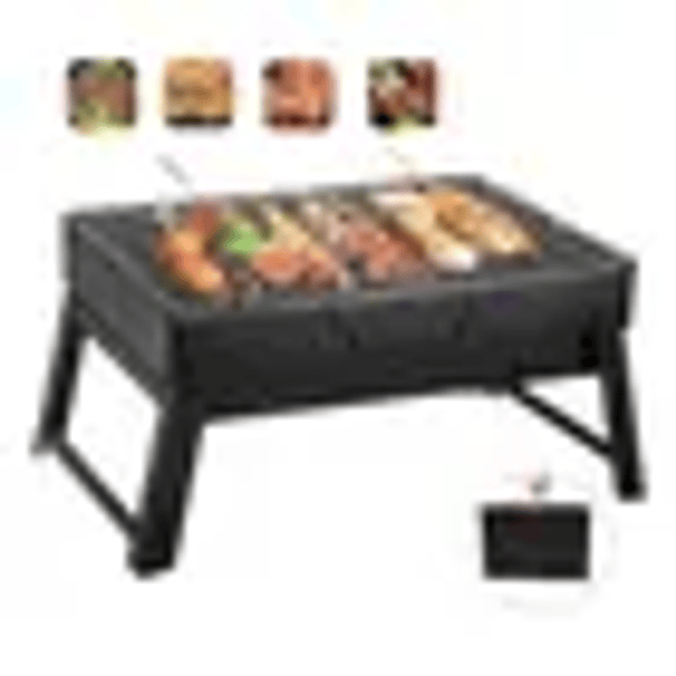 Parrilla Portátil 35x27x20 Brasero De Mesa Plegable Outdoor  CF  1