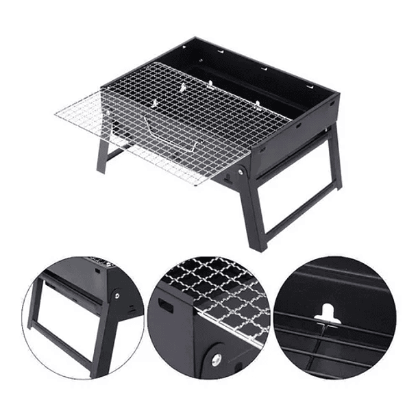 Parrilla Portátil 35x27x20 Brasero De Mesa Plegable Outdoor  CF  4