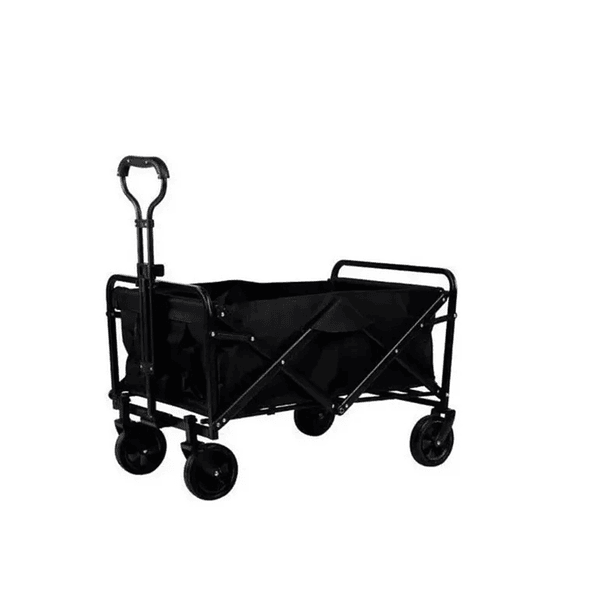 Carrito Plegable Organizador Camping Verano Carga Pequeño Color negro TN 1