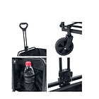 Carrito Plegable Organizador Camping Verano Carga Pequeño Color negro TN 3