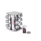 Especiero Giratorio Organizador Para Especias Condimenteros Color Plateado SKU: TN  3
