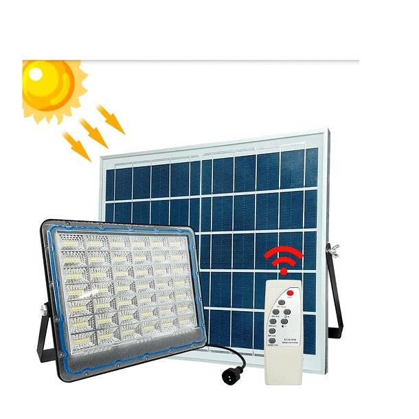 Foco Solar Led 300w Panel Separado + Control Remoto SKU:  MD 1