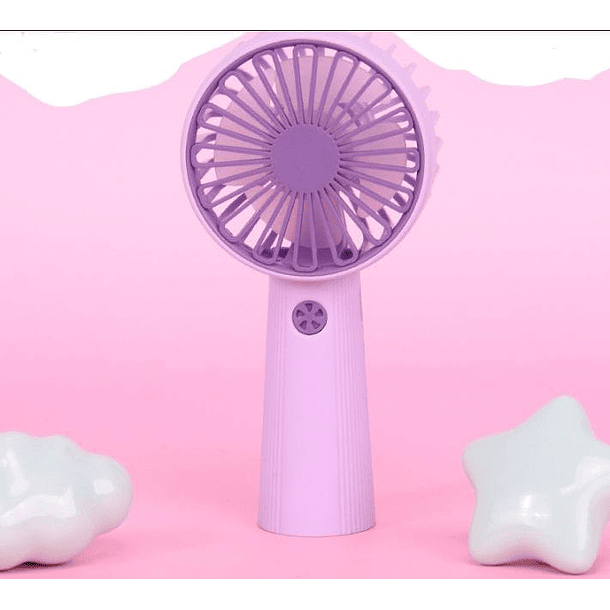 Ventilador de mano portátil recargable, ideal para llevar a cualquier lugar SKU: MT 3