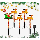 Estacas Solares con Luces LED para Decoración Navideña de exteriores. TC  1