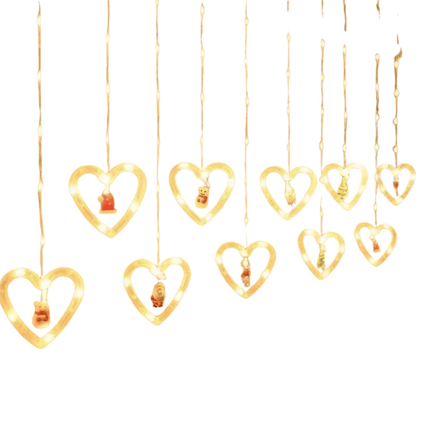 Guirnalda De Luces Navideñas De Corazones De 3m  LC CODJPL519 1