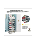 Zapatero Organizador Estante Zapatos Hall Armario 14 Niveles  DN  6