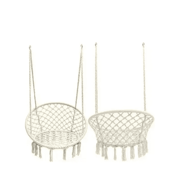 Silla Hamaca Colgante Jardín Terraza Columpio Tejido TC  3