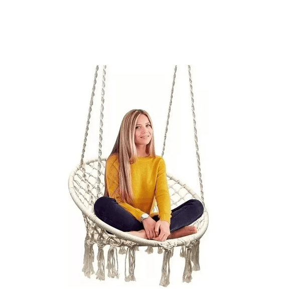 Silla Hamaca Colgante Jardín Terraza Columpio Tejido TC  4