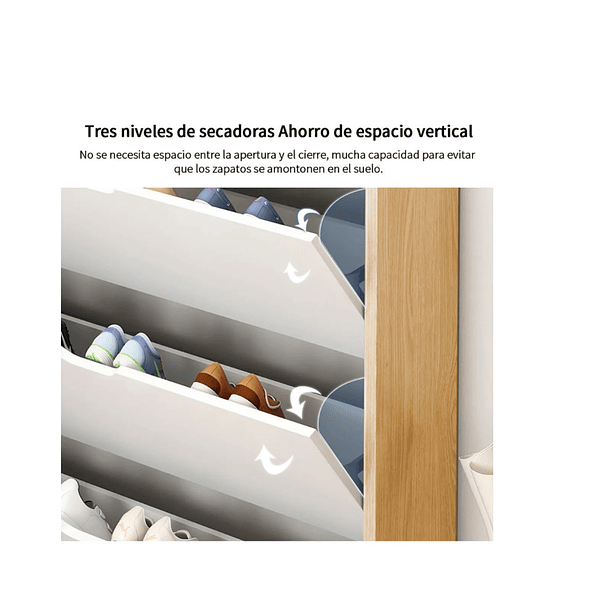 Zapatero Organizador  De Entrada Moderno Blanco   4