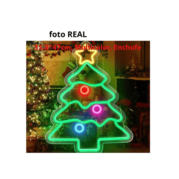Letrero Luminoso De Navidad Led Árbol De Navidad Multicolor  LC CODL756 2