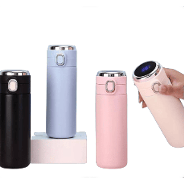 Vaso Termo Botella Inteligente Indicador De Temperatura 1