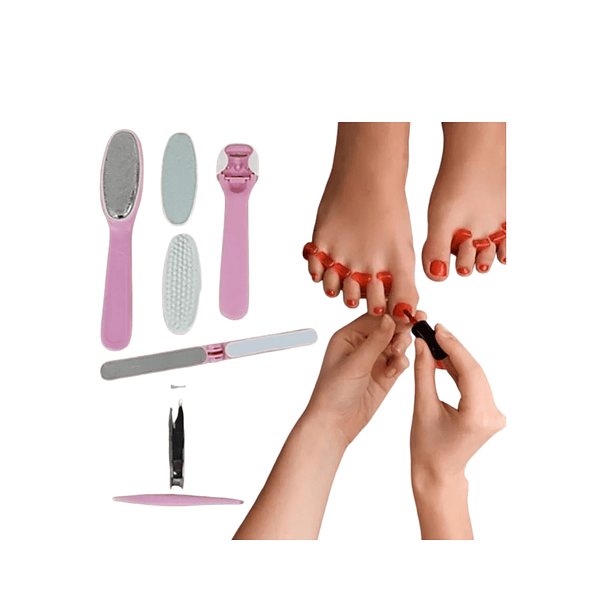 Set De 8 Piezas Para Pedicure  1