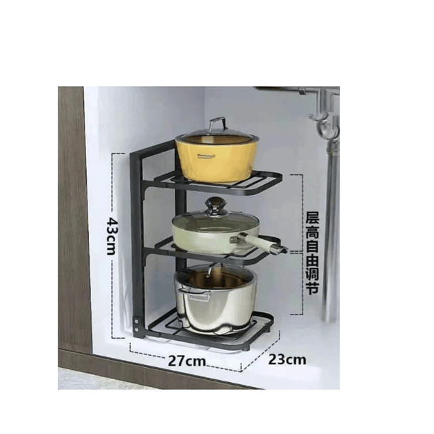 Organizador Modular Estante 3 Niveles Ollas Sartenes Cocina SKU: NV  4