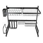 Escurridor Organizador Multifuncional sobre Lavaplato-Rack de Acero Ajustable de 2 Niveles de 85cm  CF 6011 1
