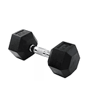 Mancuerna Hexagonal De Acero Cubierta En Caucho De 10kg 4