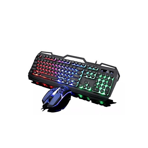 Set De Teclado Y Mouse Rgb J-32 Gamer
