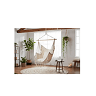 Hamaca Sillon Giratoria Ideal Para Jardin   en colores  Beige, Negro, Gris CF  4