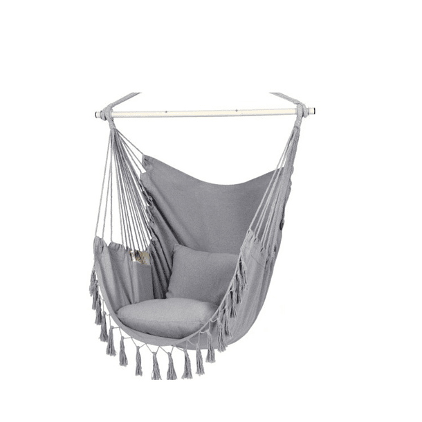 Hamaca Sillon Giratoria Ideal Para Jardin   en colores  Beige, Negro, Gris CF  6