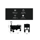 Carrito Plegable Camping Multifuncional 70x45 TC  11