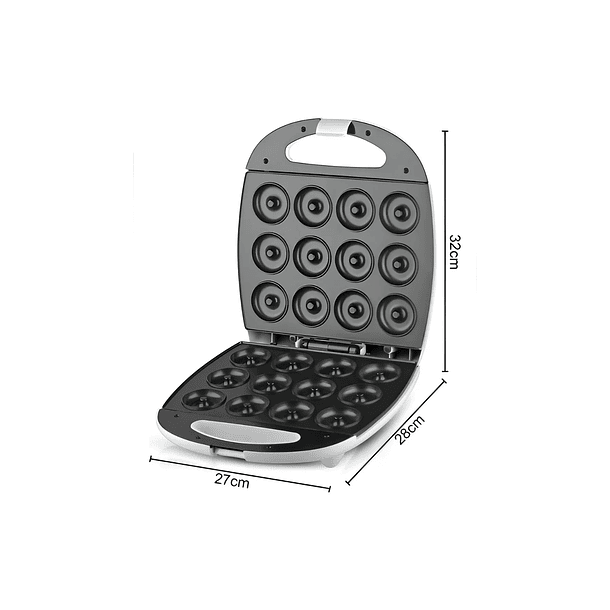 Maquina De Hacer Donas 12 Mini Donas Raf R.235 1300w - Blanco NL-3634 2